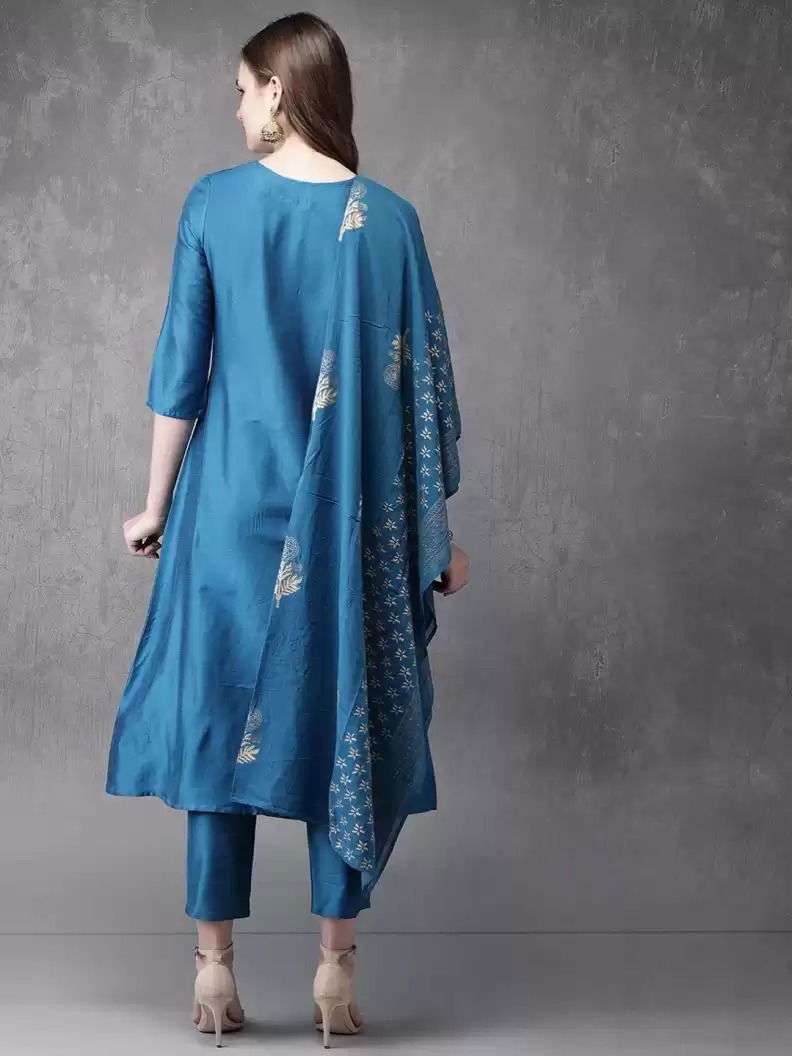 Suhani Latest Fancy Ethnic Wear Printed Kurti With Pant And Dupatta Collection